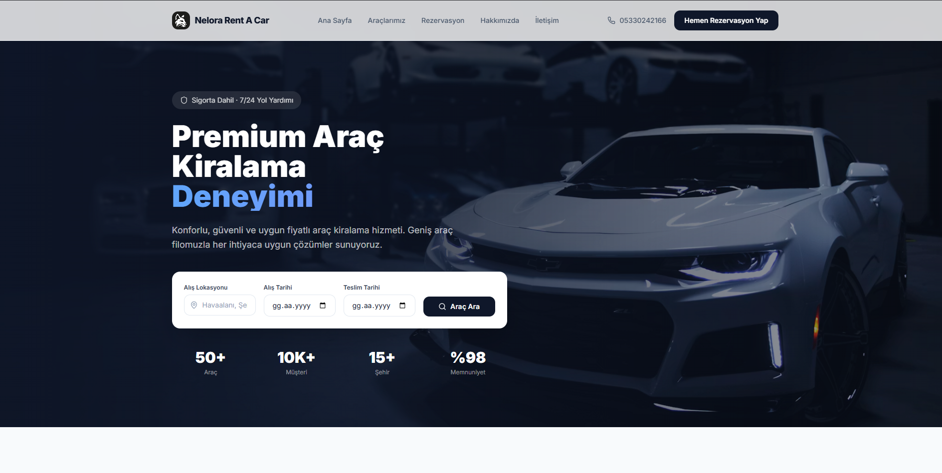 Profesyonel Rent a Car Scripti & Filo Yönetimi